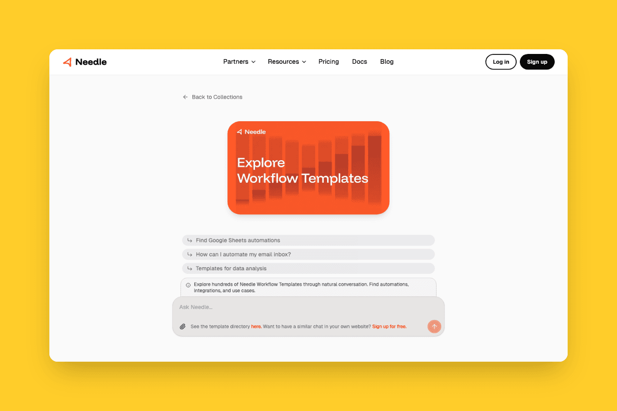 Needle Workflow Templates